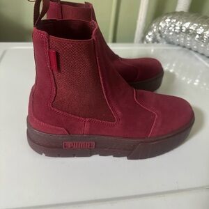 Puma Burgundy Ankle Boots